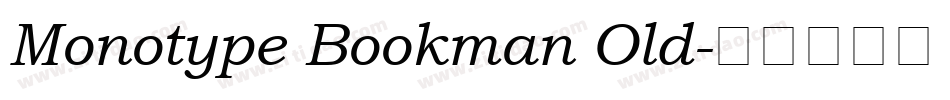 Monotype Bookman Old字体转换